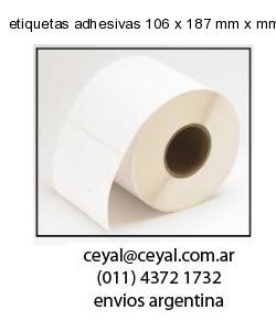 etiquetas adhesivas 106 x 187 mm x mm