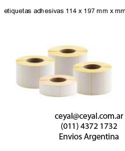 etiquetas adhesivas 114 x 197 mm x mm