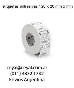 etiquetas adhesivas 120 x 28 mm x mm