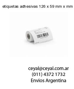 etiquetas adhesivas 126 x 59 mm x mm