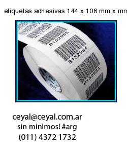etiquetas adhesivas 144 x 106 mm x mm