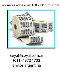 etiquetas adhesivas 158 x 68 mm x mm