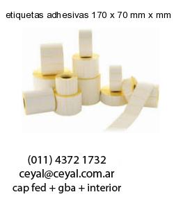 etiquetas adhesivas 170 x 70 mm x mm