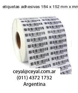 etiquetas adhesivas 184 x 152 mm x mm