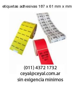 etiquetas adhesivas 187 x 61 mm x mm