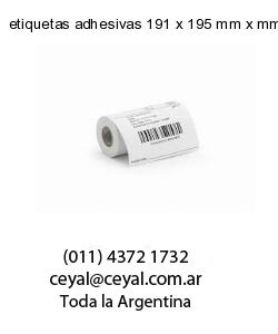 etiquetas adhesivas 191 x 195 mm x mm