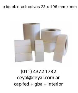 etiquetas adhesivas 23 x 196 mm x mm