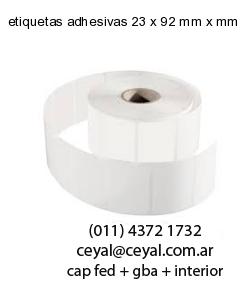 etiquetas adhesivas 23 x 92 mm x mm