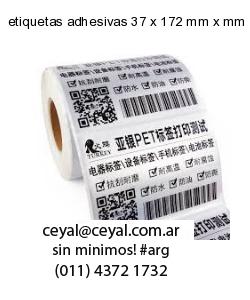 etiquetas adhesivas 37 x 172 mm x mm