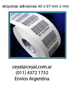 etiquetas adhesivas 40 x 97 mm x mm