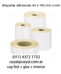 etiquetas adhesivas 44 x 165 mm x mm