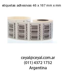 etiquetas adhesivas 46 x 167 mm x mm