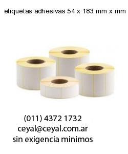 etiquetas adhesivas 54 x 183 mm x mm