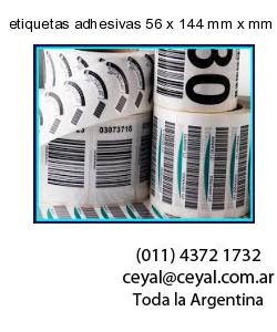 etiquetas adhesivas 56 x 144 mm x mm