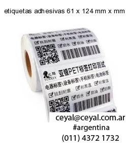 etiquetas adhesivas 61 x 124 mm x mm