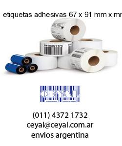 etiquetas adhesivas 67 x 91 mm x mm