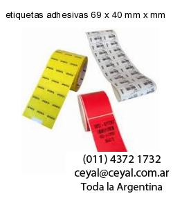 etiquetas adhesivas 69 x 40 mm x mm