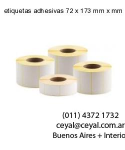 etiquetas adhesivas 72 x 173 mm x mm