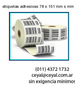 etiquetas adhesivas 78 x 151 mm x mm