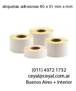 etiquetas adhesivas 80 x 51 mm x mm