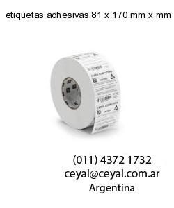 etiquetas adhesivas 81 x 170 mm x mm