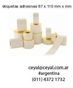 etiquetas adhesivas 87 x 110 mm x mm