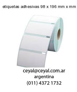 etiquetas adhesivas 98 x 196 mm x mm