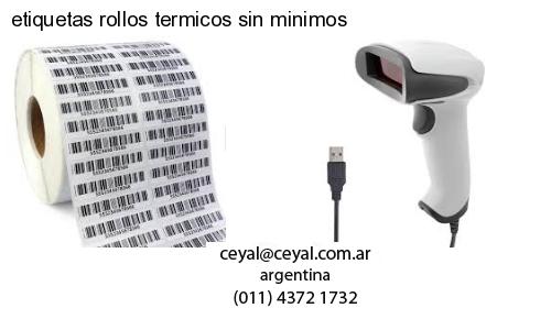 etiquetas rollos termicos sin minimos