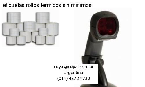 etiquetas rollos termicos sin minimos