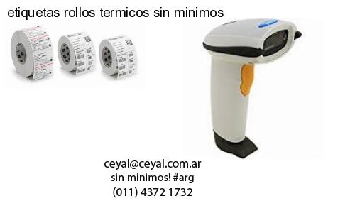 etiquetas rollos termicos sin minimos