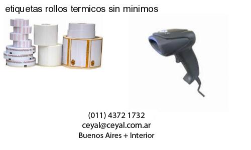 etiquetas rollos termicos sin minimos