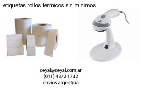 etiquetas rollos termicos sin minimos