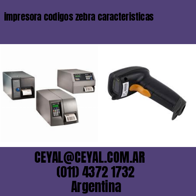 impresora codigos zebra caracteristicas