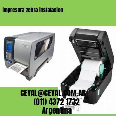 impresora zebra instalacion