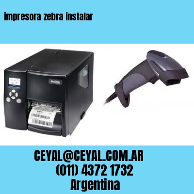 impresora zebra instalar