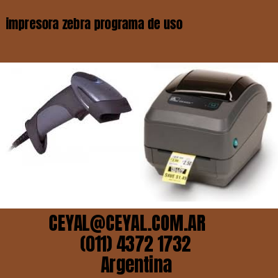 impresora zebra programa de uso