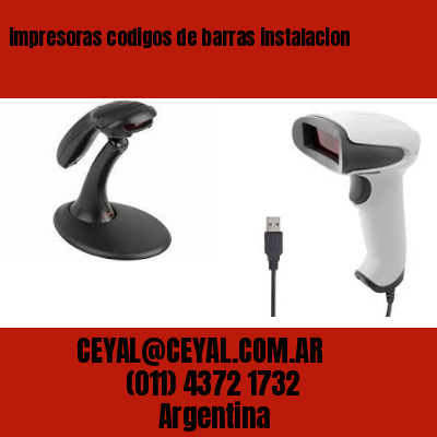 impresoras codigos de barras instalacion