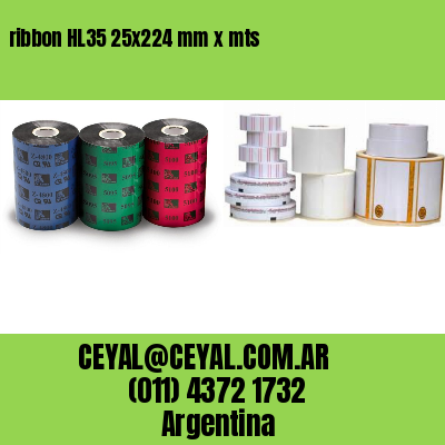ribbon HL35 25×224 mm x mts