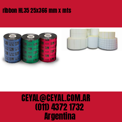 ribbon HL35 25×366 mm x mts