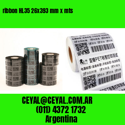 ribbon HL35 26×393 mm x mts