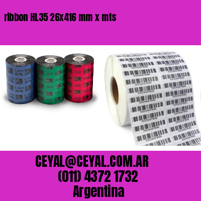 ribbon HL35 26×416 mm x mts