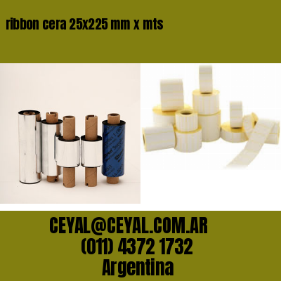 ribbon cera 25×225 mm x mts