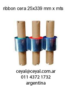 ribbon cera 25x339 mm x mts