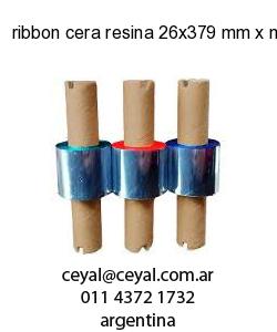 ribbon cera resina 26x379 mm x mts