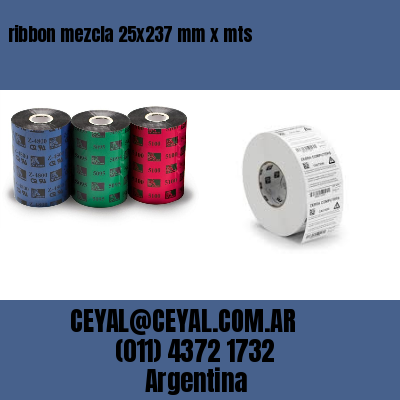 ribbon mezcla 25×237 mm x mts