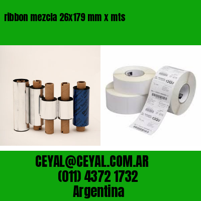 ribbon mezcla 26×179 mm x mts