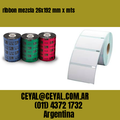 ribbon mezcla 26×192 mm x mts