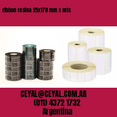 ribbon resina 25×178 mm x mts
