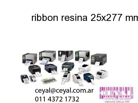 ribbon resina 25x277 mm x mts