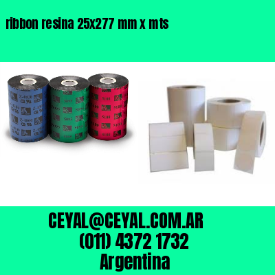 ribbon resina 25×277 mm x mts